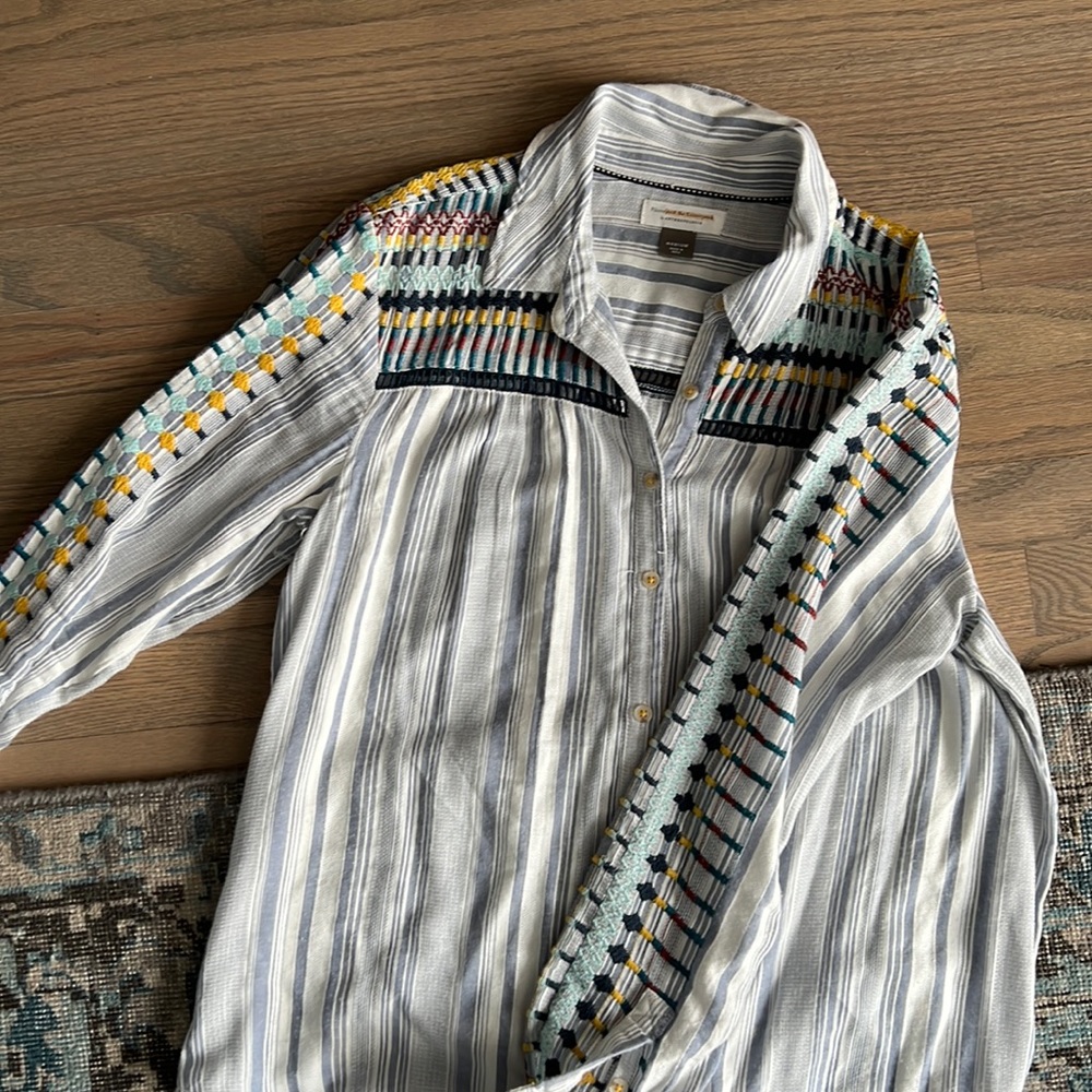 Embroidered Button Down - image 3